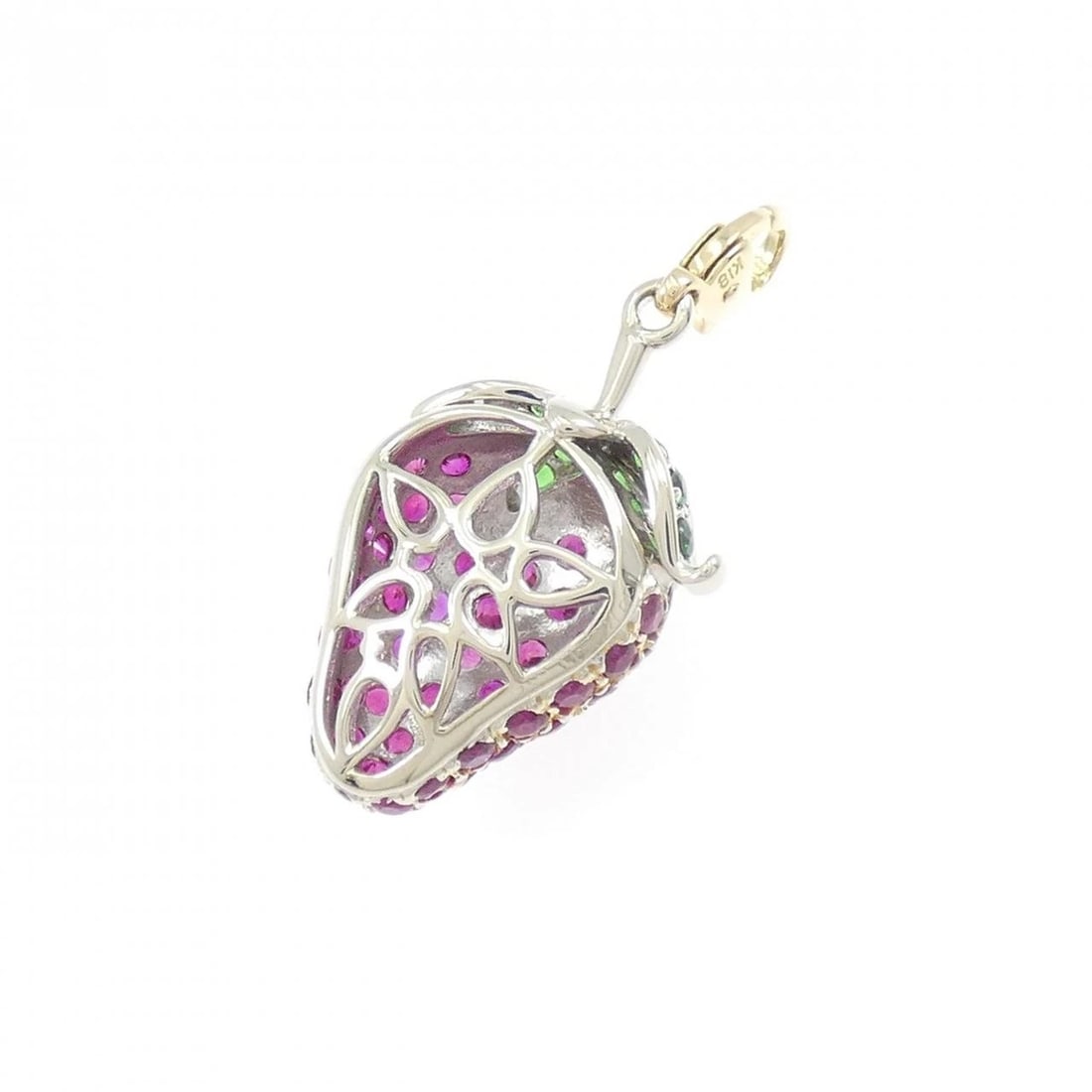 K18YG/K18WG STRAWBERRY RUBY CHARM - 2