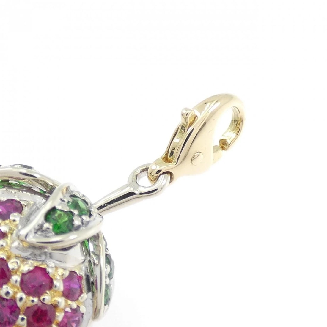K18YG/K18WG STRAWBERRY RUBY CHARM - 3