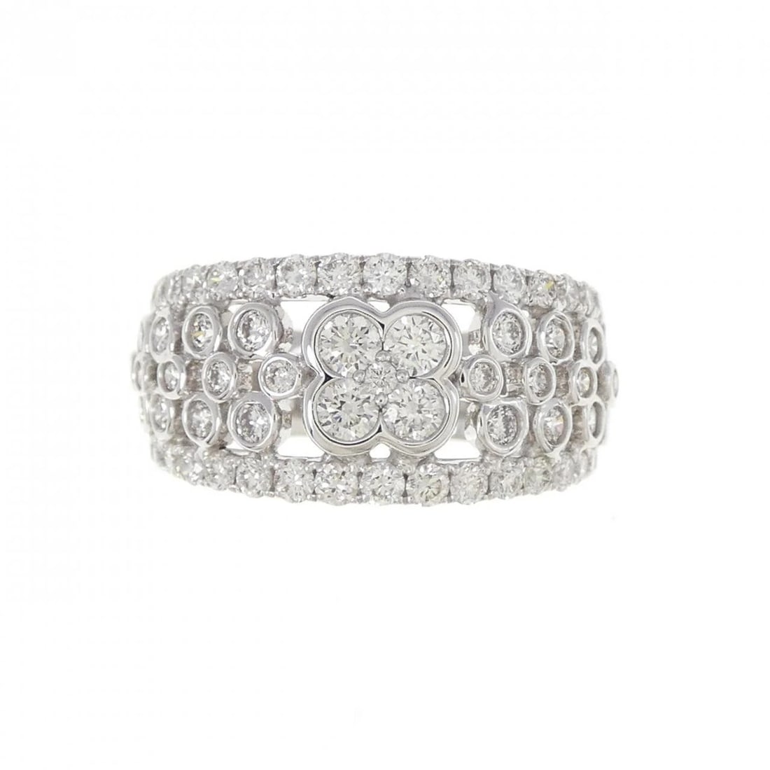K18WG DIAMOND RING - 2