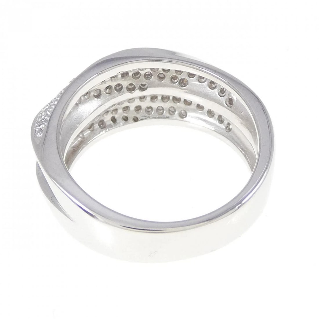 K18WG PAVE DIAMOND RING - 3