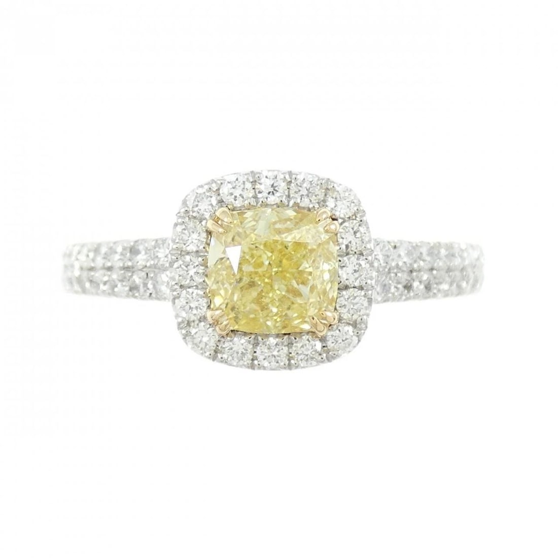 PT950/K18YG DIAMOND RING - 2