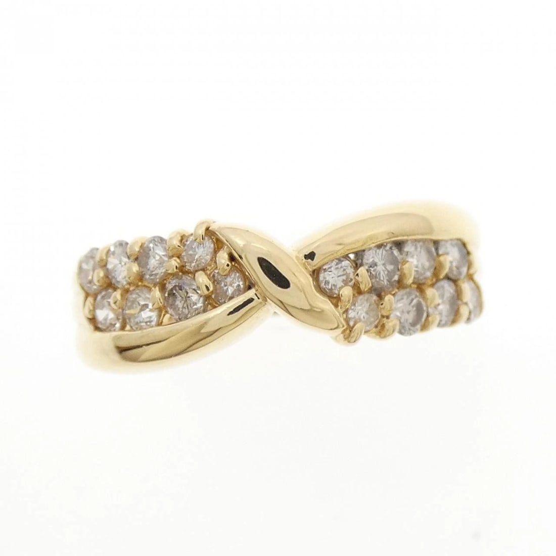 K18YG DIAMOND RING - 2