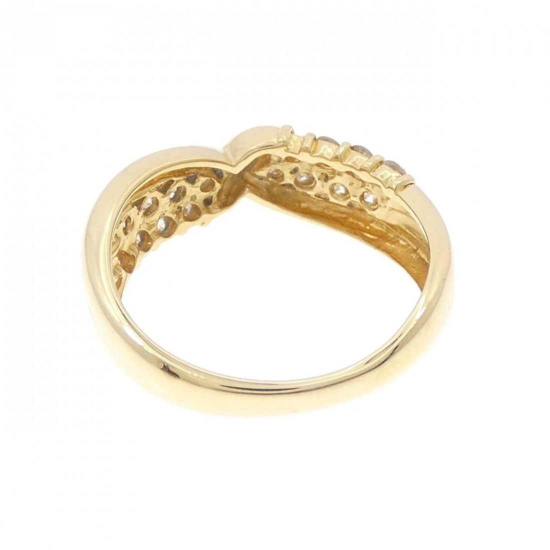 K18YG DIAMOND RING - 3