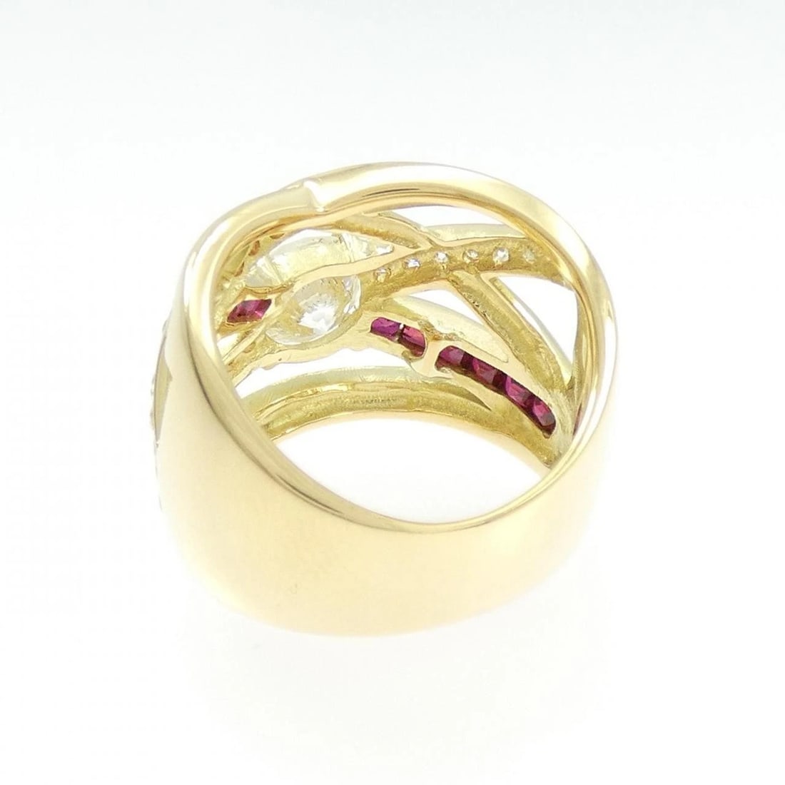 K18YG DIAMOND RING - 3