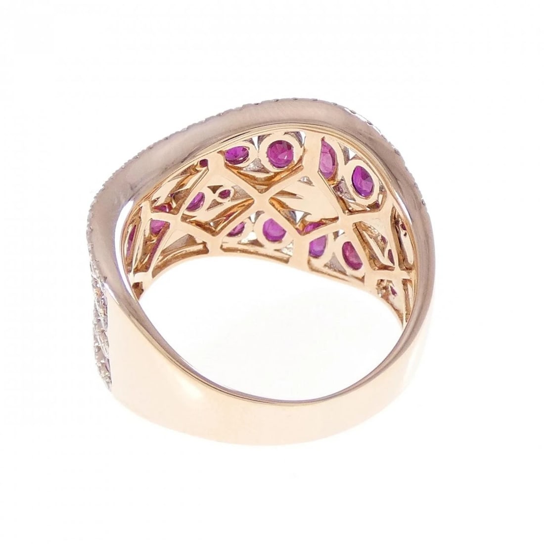 18K PINK GOLD RUBY RING - 3