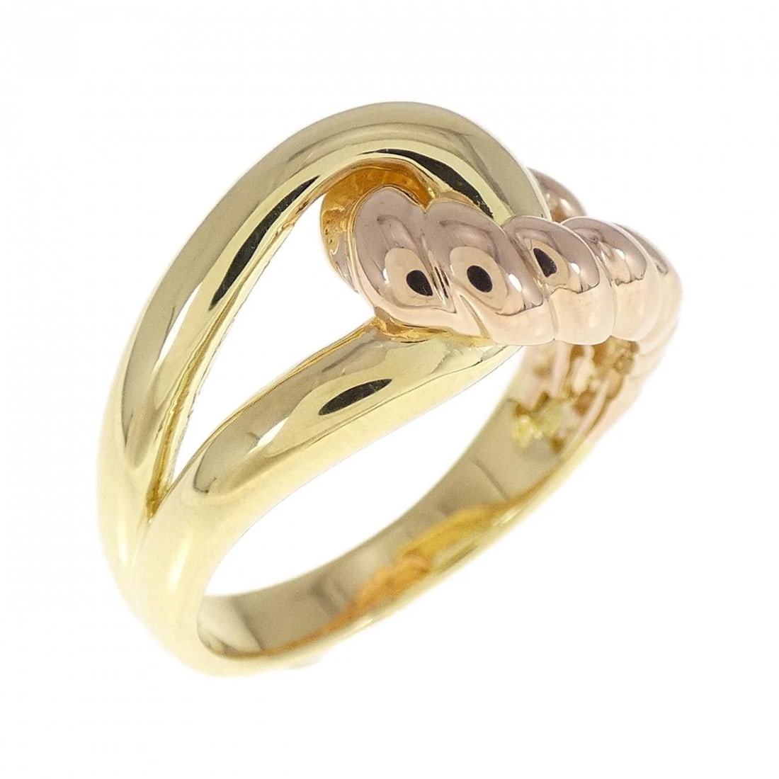 K18YG/K18PG RING: K18YG/K18PG ring Brand: Unbranded Type/Style: Ring Material: K18YG/K18PG, Color: YG,PG Size: US 6 1/4 Accessories: None Accessories Notice: When purchasing pre-owned goods, please refer to the photos