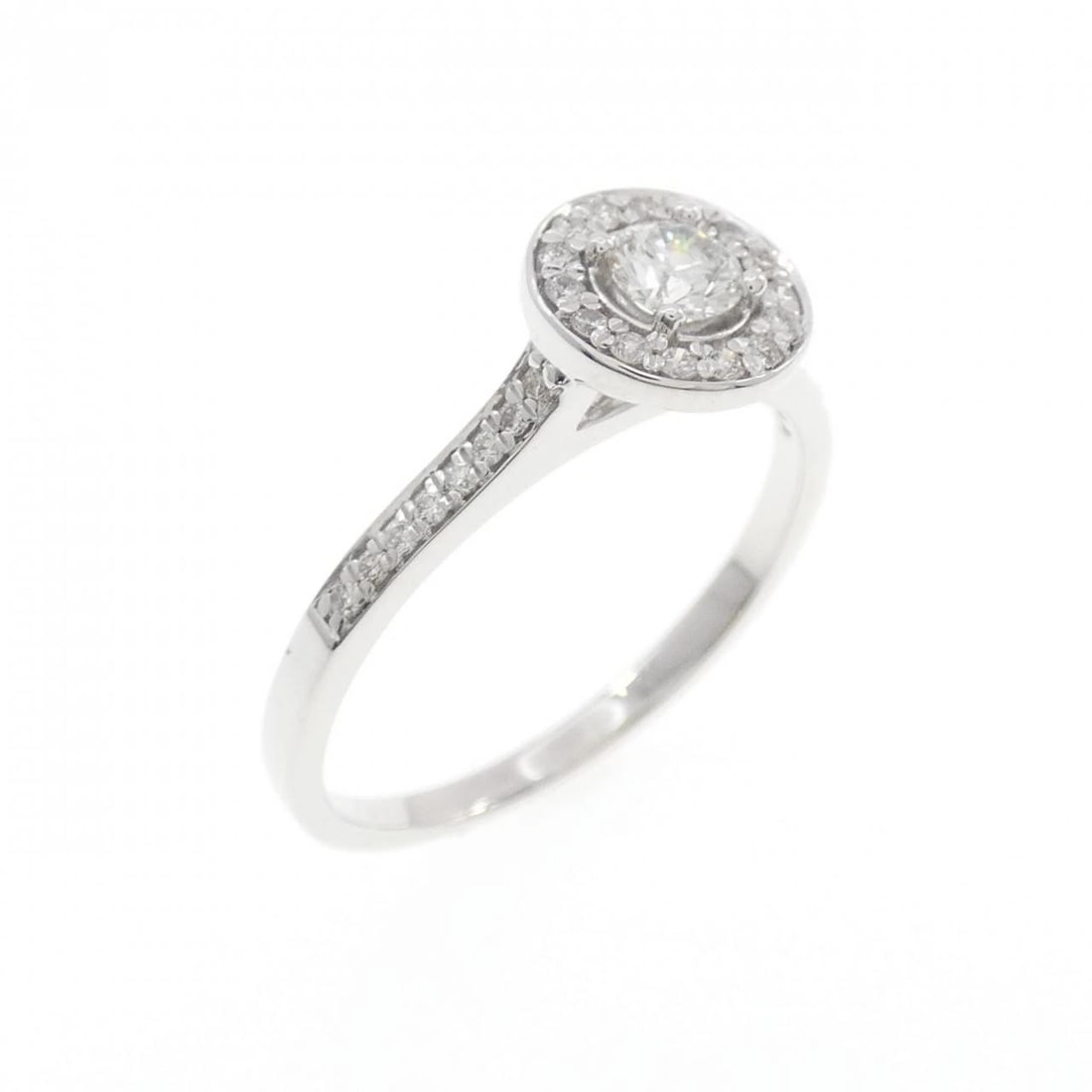 K18WG DIAMOND RING: K18WG Diamond Ring Brand: Unbranded Type/Style: Diamond Ring Material: K18WG, Main Stone/Creation Natural Color: White Gold Size: US 6 Accessories: None Accessories Notice: When purchasing pre-owned