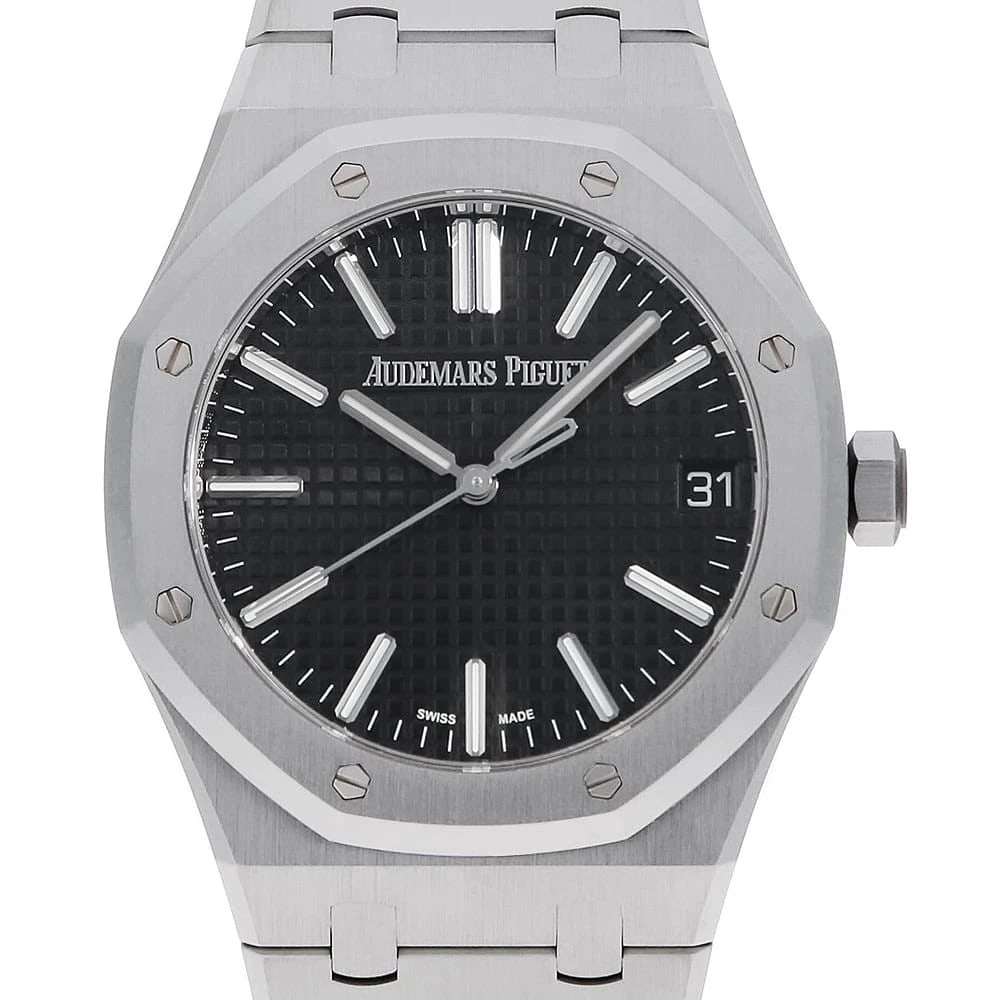 AUDEMARS PIGUET ROYAL OAK AUTOMATIC WATCH: AUDEMARS PIGUET Royal Oak Automatic Watch Brand: AUDEMARS PIGUET Type/Style: Wrist watch Material: Case Material Stainless Steel Belt Material Stainless Steel Color: Dial Color Black Size: Case:W41mm