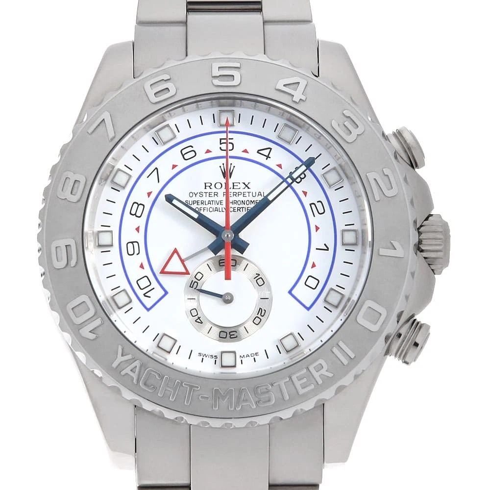 ROLEX YACHT MASTER WHITE WATCH: ROLEX Yacht Master white Watch Brand: ROLEX Type/Style: Wrist watch Material: Case Material White gold Belt Material White gold Color: Dial Color White Size: Case:W44mm Circumference of Wrist:19cm
