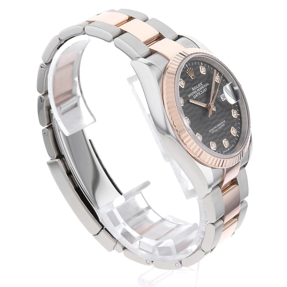 ROLEX DATEJUST DIAMOND SLATE WATCH - 3