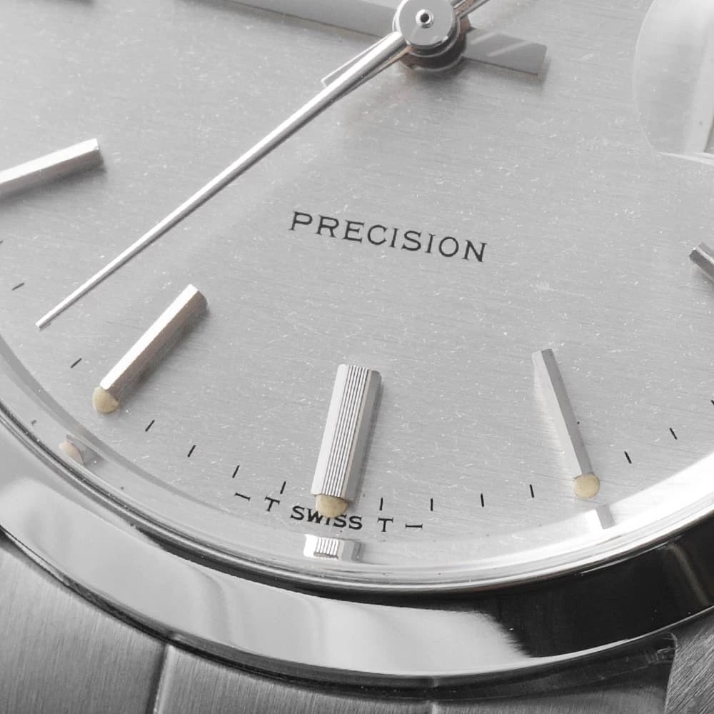 ROLEX OYSTER DATE PRECISION SILVER WATCH - 4
