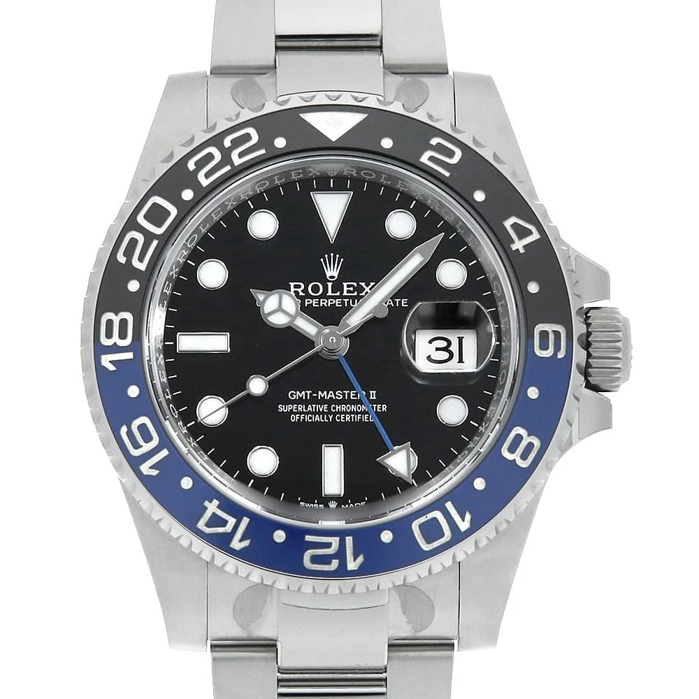 ROLEX GMT MASTER BLACK OYSTER WATCH: ROLEX GMT Master black oyster Watch Brand: ROLEX Type/Style: Wrist watch Material: Case Material Stainless Steel Belt Material Stainless Steel Color: Dial Color Black Size: Case:W40mm Circumference