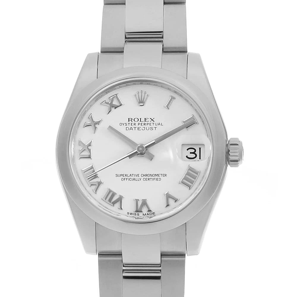 ROLEX DATEJUST WHITE WATCH: ROLEX Datejust white Watch Brand: ROLEX Type/Style: Wrist watch Material: Case Material Stainless Steel Belt Material Stainless Steel Color: Dial Color White Size: Case:W30mm Circumference of