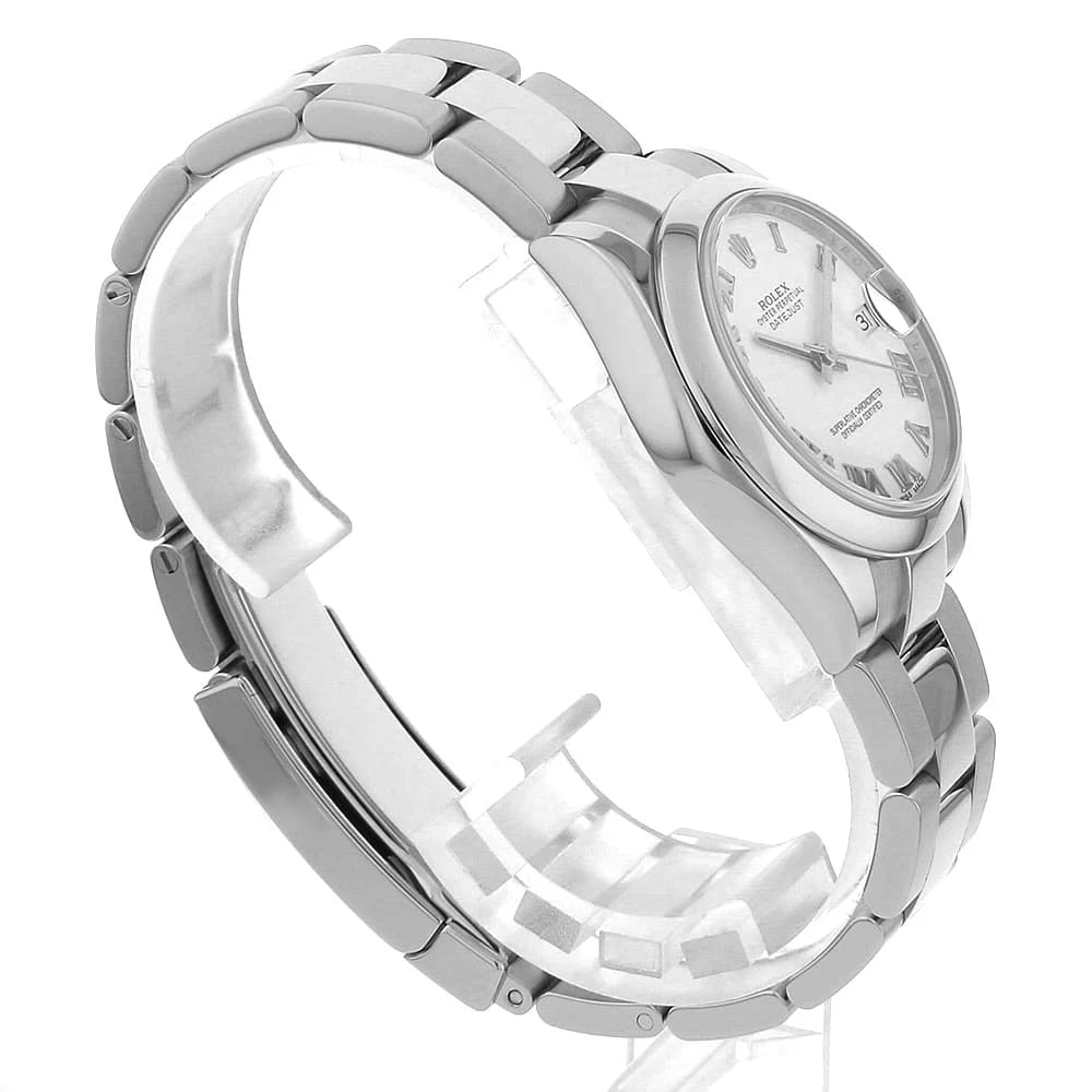 ROLEX DATEJUST WHITE WATCH - 3