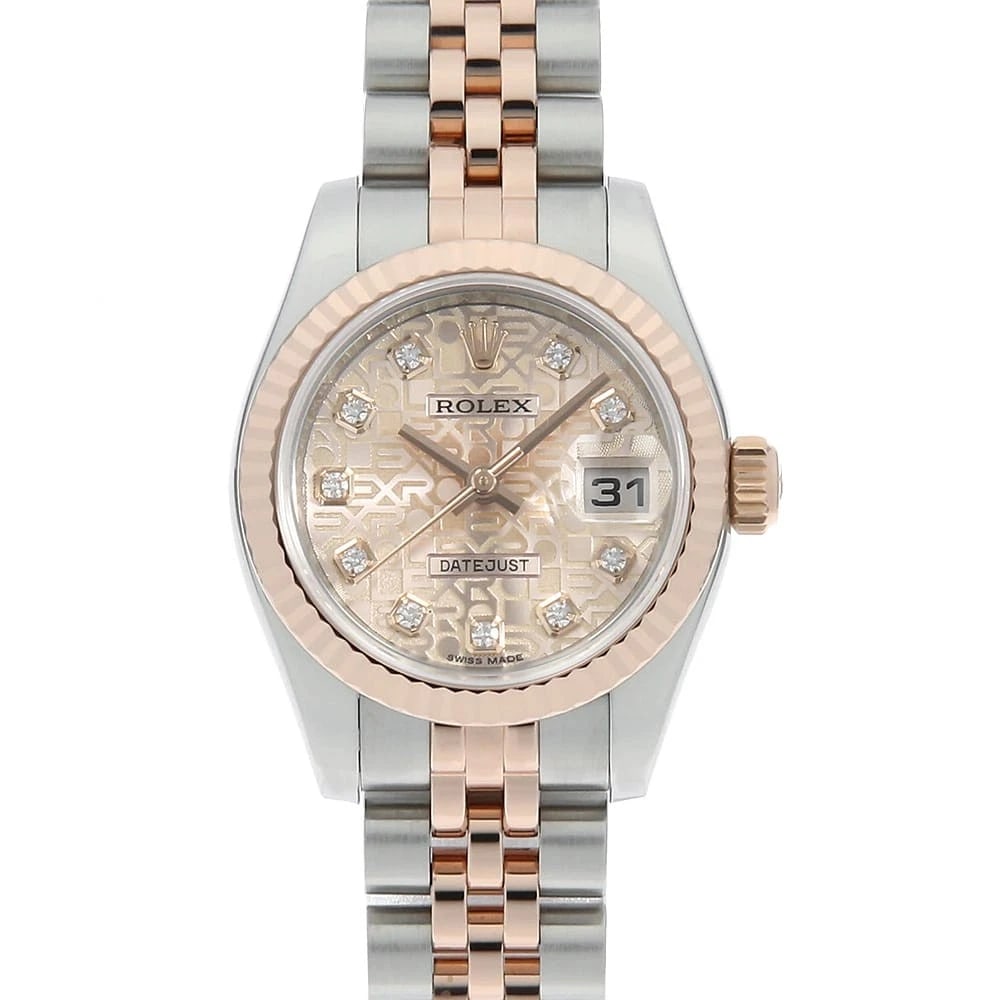 ROLEX DATEJUST DIAMOND PINK WATCH: ROLEX Datejust Diamond pink Watch Brand: ROLEX Type/Style: Wrist watch Material: Case Material Stainless Steel/Everrose gold Belt Material Stainless Steel/Everose Gold Color: Dial Color Pink Size:
