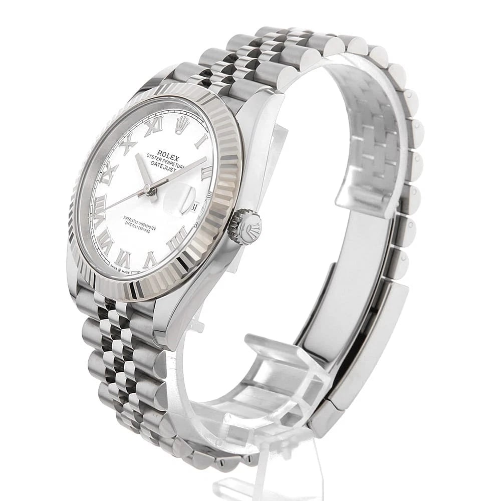 ROLEX DATEJUST WHITE WATCH - 2