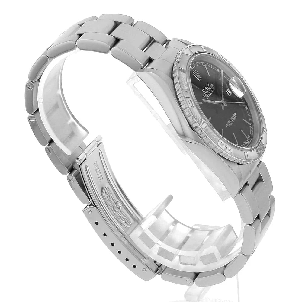 ROLEX DATEJUST THUNDERBIRD BLACK WATCH - 3