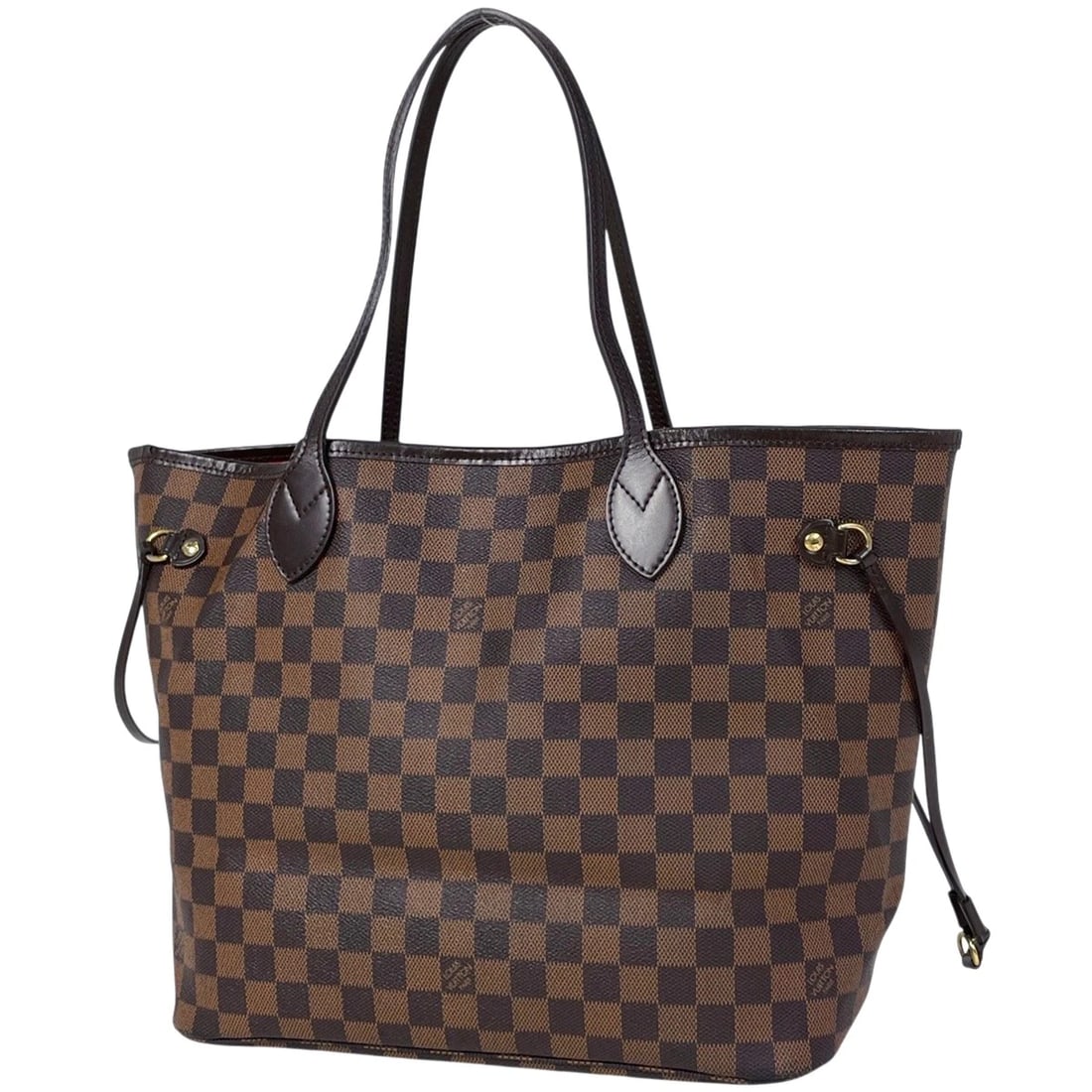 LOUIS VUITTON NEVERFULL MM SHOULDER BAG TOTE BAG: Louis Vuitton Neverfull MM Shoulder Bag Tote Bag Brand: Louis Vuitton Type/Style: Tote Bag Material: Damier Color: Brown Size: Width 32cm(12.6") Height 29cm(11.4") Depth 16cm(6.3") Accessories: None
