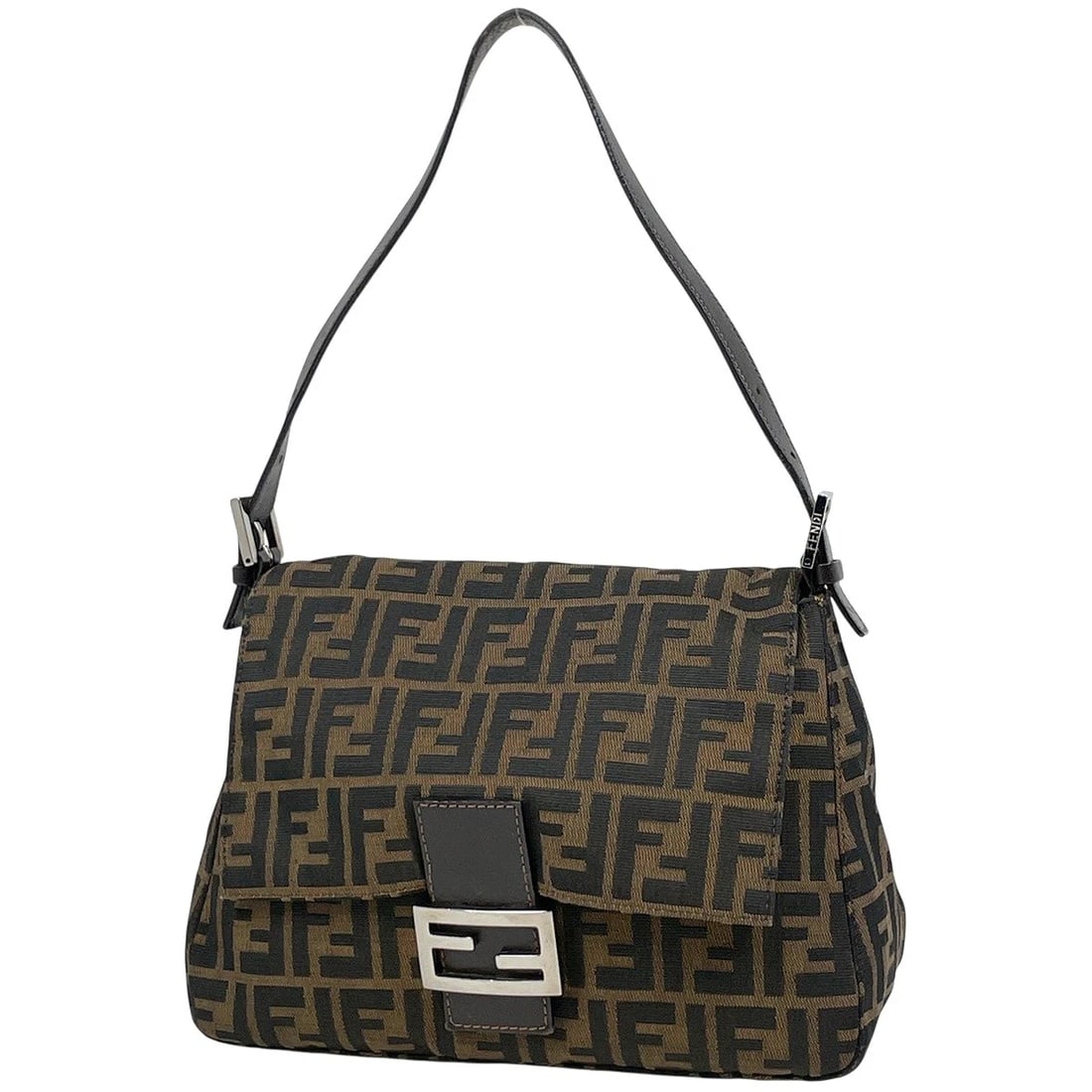 FENDI ZUCCA PATTERN SHOULDER BAG SHOULDER BAG: FENDI Zucca Pattern Shoulder Bag Shoulder Bag Brand: FENDI Type/Style: Shoulder Bag Material: canvas ?leather Color: Brown Size: Width 28cm(11") Height 19cm(7.5") Depth 11.5cm(4.5") Accessories: None