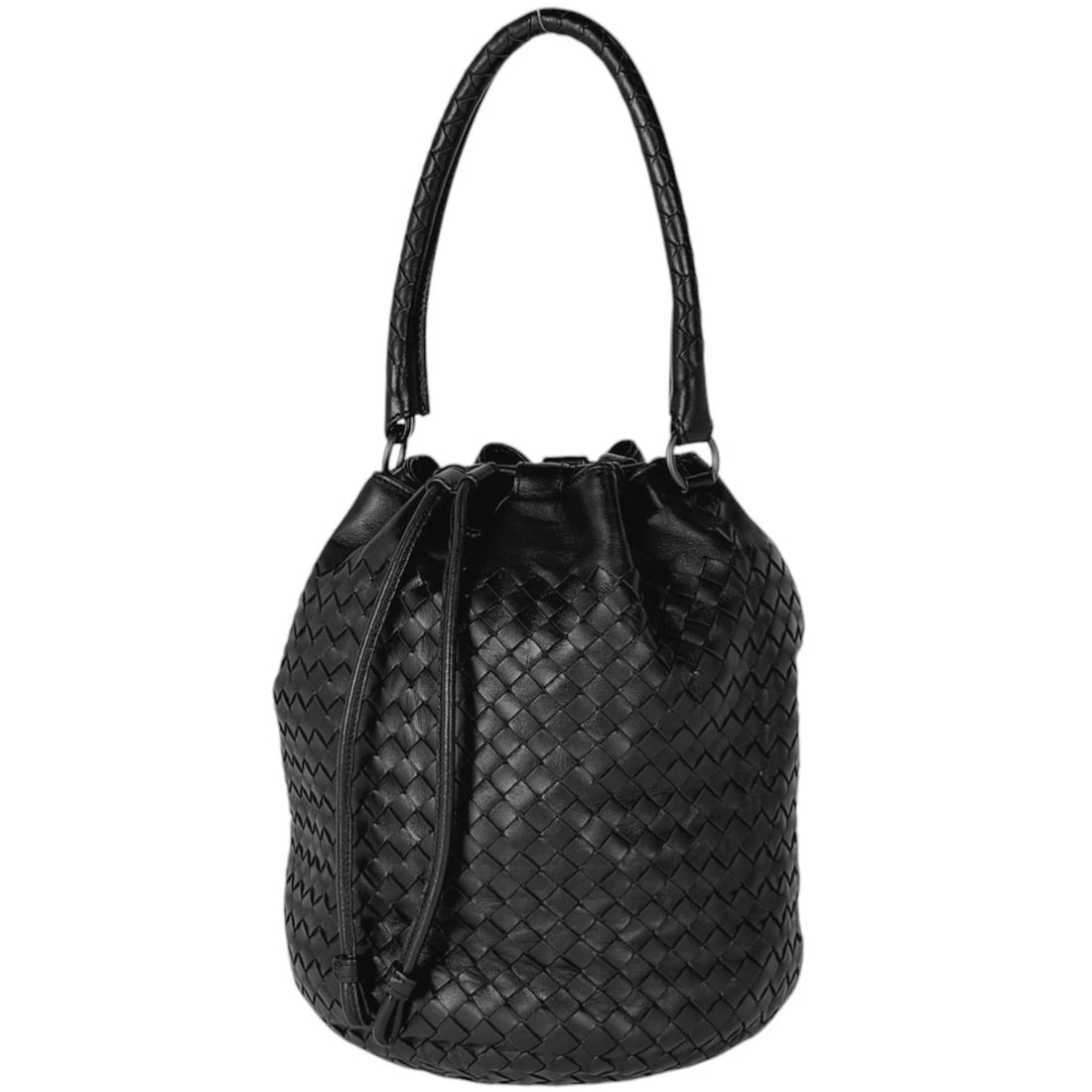 BOTTEGAVENETA INTRECCIATO SHOULDER BAG: BOTTEGAVENETA Intrecciato Shoulder Bag Brand: BOTTEGAVENETA Type/Style: Shoulder Bag Material: leather Color: Black Size: Width 22cm(8.7") Height 25cm(9.8") Depth 21cm(8.3") Accessories: None