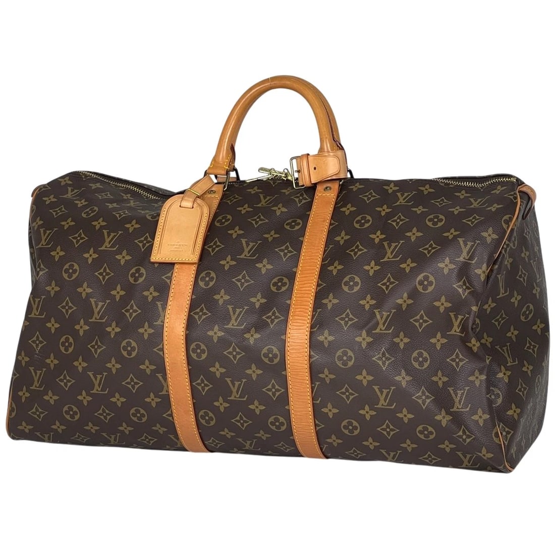 LOUIS VUITTON KEEPALL55 HAND BAG MONOGRAM: Louis Vuitton keepall55 Hand Bag Monogram Brand: Louis Vuitton Type/Style: Hand Bag Material: Monogram Color: Brown Size: Width 55cm(21.7") Height 29cm(11.4") Depth 24cm(9.4") Accessories: None