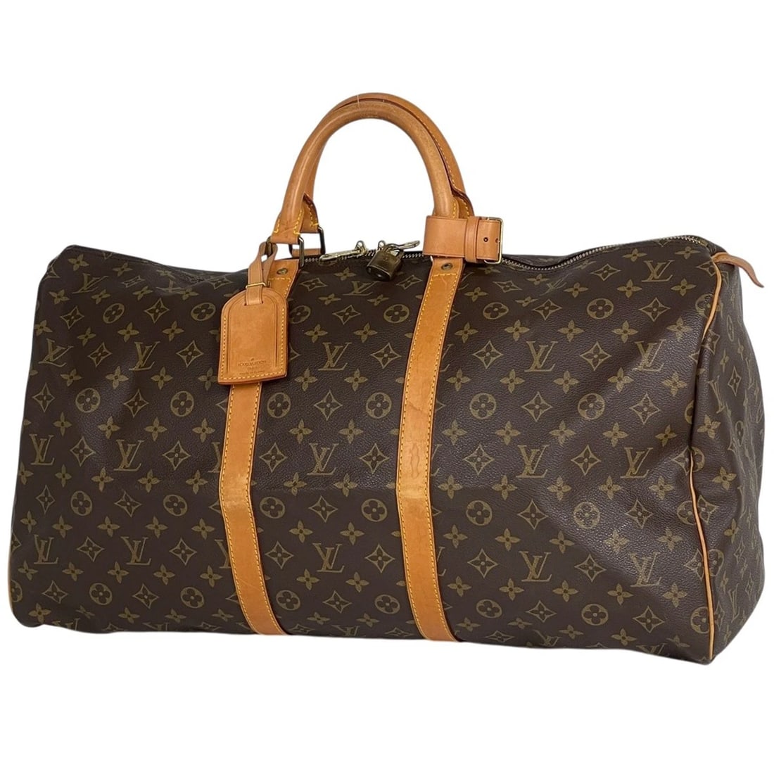 LOUIS VUITTON KEEPALL55 HAND BAG MONOGRAM: Louis Vuitton keepall55 Hand Bag Monogram Brand: Louis Vuitton Type/Style: Hand Bag Material: Monogram Color: Brown Size: Width 55cm(21.7") Height 30cm(11.8") Depth 24cm(9.4") Accessories: None