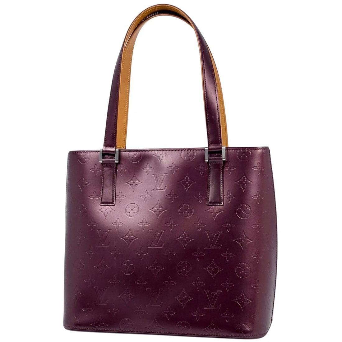 LOUIS VUITTON STOCKTON SHOULDER BAG TOTE BAG: Louis Vuitton Stockton Shoulder Bag Tote Bag Brand: Louis Vuitton Type/Style: Tote Bag Material: Monogram mat Color: Viole Size: Width 29cm(11.4") Height 25.5cm(10") Depth 14cm(5.5") Accessories:
