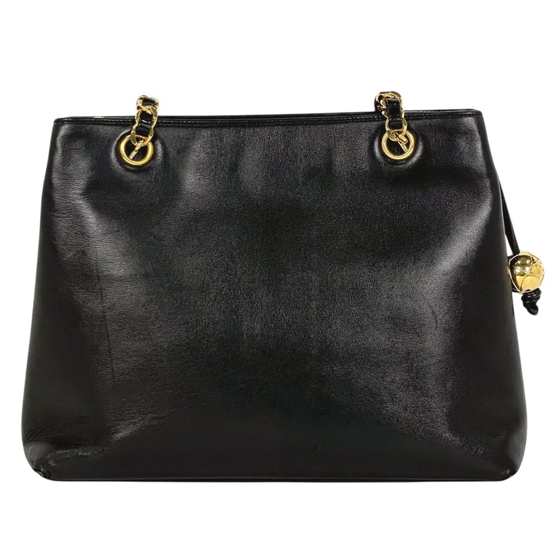 CHANEL (INTERLOCKING) CC LOGO CHAIN TOTE BAG - 3