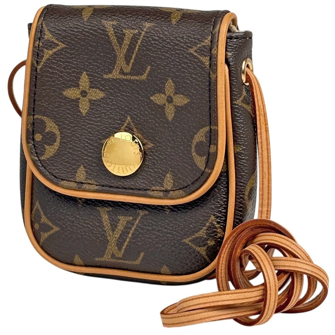 LOUIS VUITTON POCHETTE CANCUN POUCH DIAGONALLY HUNG SHOULDER BAG (1 of 5)