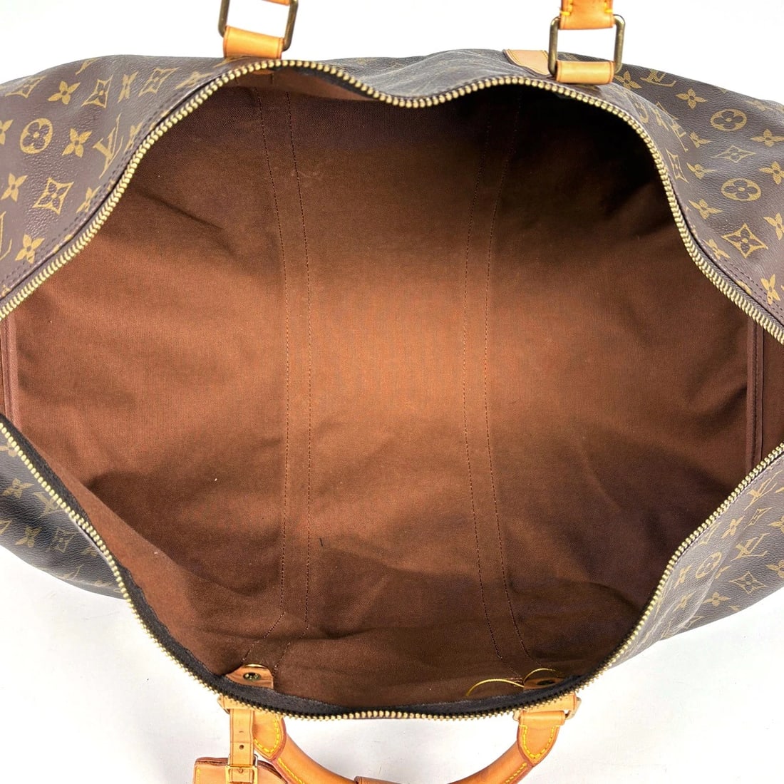 LOUIS VUITTON KEEPALL60 HAND BAG MONOGRAM BROWN - 8