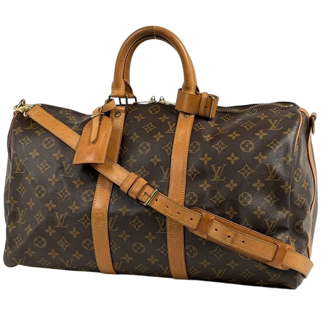 LOUIS VUITTON KEEPALL BANDOULIERE 45 HAND BAG: Louis Vuitton keepall Bandouliere 45 Hand Bag Brand: Louis Vuitton Type/Style: Hand Bag Material: Monogram Color: Brown Size: Width 45cm(17.7") Height 27cm(10.6") Depth 20cm(7.9") Accessories: Non
