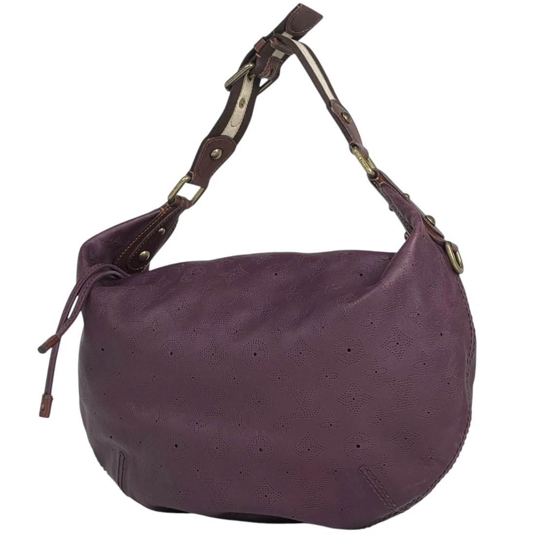 LOUIS VUITTON ONATA GM HANDBAG MONOGRAM SHOULDER BAG: Louis Vuitton Onata GM Handbag Monogram Shoulder Bag Brand: Louis Vuitton Type/Style: Shoulder Bag Material: leather ?Onatakyure Color: Aubergine (Purple) Size: Width 30cm (11.8") Height (median) 26cm