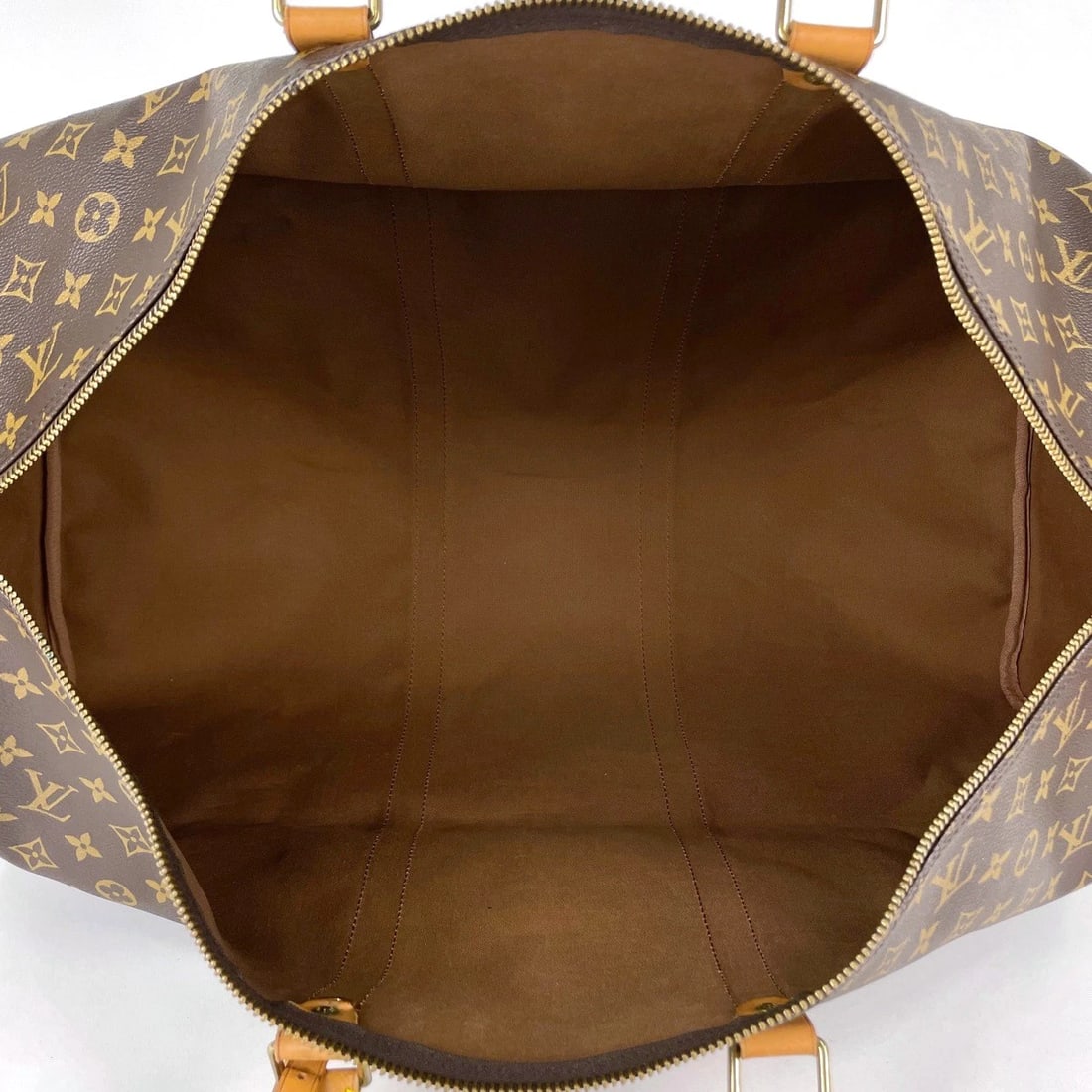 LOUIS VUITTON KEEPALL60 HAND BAG MONOGRAM BROWN - 9
