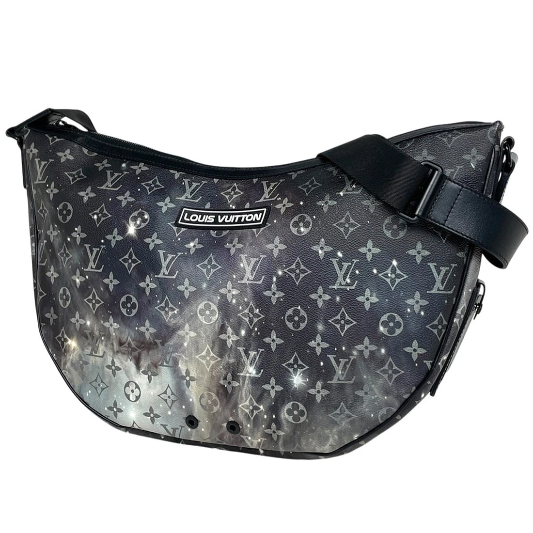 LOUIS VUITTON ALPHA HOBO MONOGRAM GALAXY SHOULDER BAG: Louis Vuitton Alpha Hobo Monogram Galaxy Shoulder Bag Brand: Louis Vuitton Type/Style: Shoulder Bag Material: Monogram Color: Noir (Black) Size: Width (maximum value): 43cm (16.9") Height (median