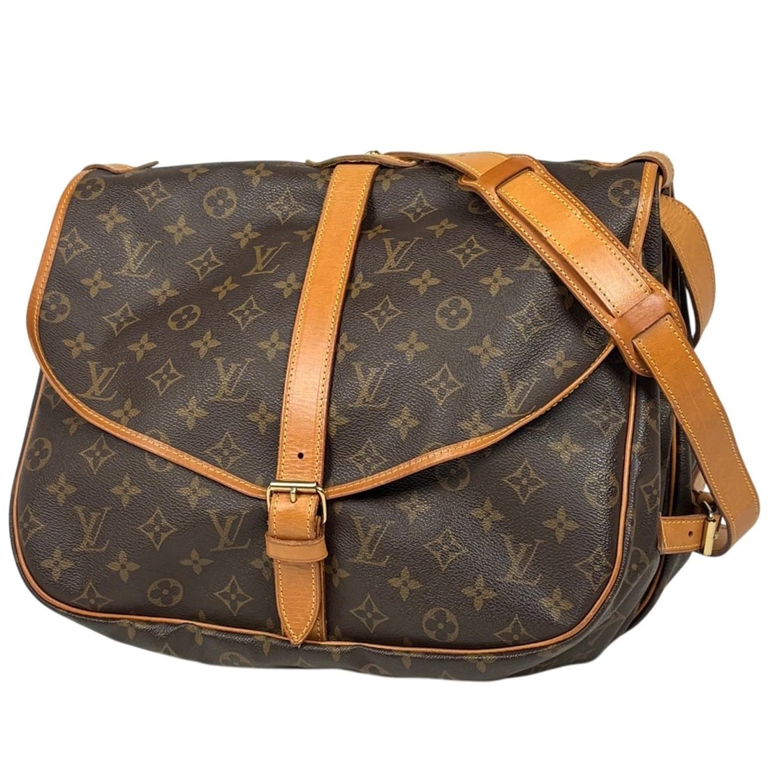 LOUIS VUITTON MULES 35 DIAGONALLY HUNG SHOULDER BAG: Louis Vuitton Mules 35 Diagonally hung Shoulder Bag Brand: Louis Vuitton Type/Style: Shoulder Bag Material: Monogram Color: Brown Size: Width 35cm(13.8") Height 26cm(10.2") Depth 24cm(9.4")