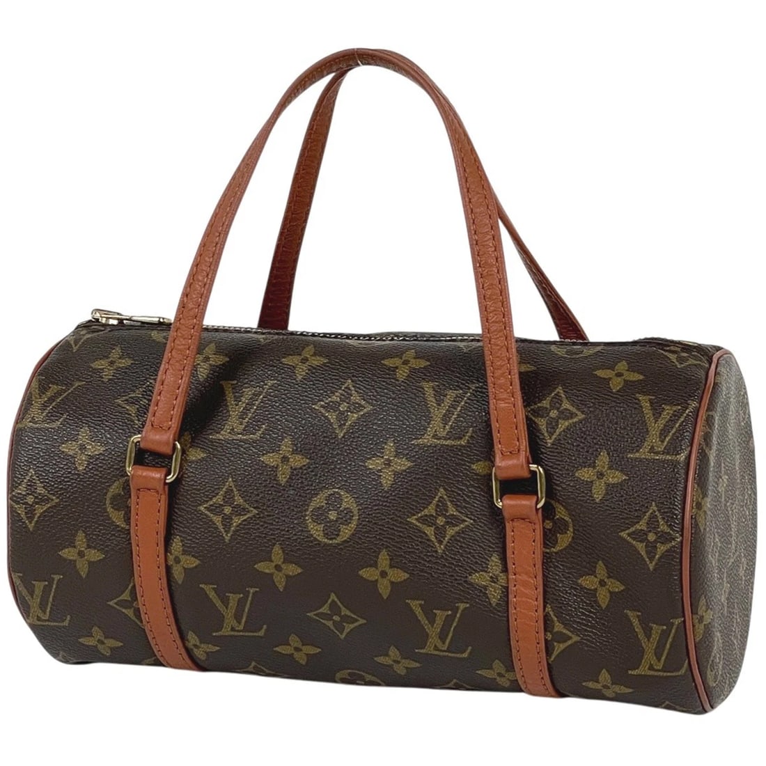LOUIS VUITTON PAPILLON 26 CYLINDRICAL OLD OLD MODEL HAND BAG: Louis Vuitton Papillon 26 Cylindrical old old model Hand Bag Brand: Louis Vuitton Type/Style: Hand Bag Material: Monogram Color: Brown Size: Width 26cm(10.2") Height 13cm(5.1") Depth 13cm(5.1") Ac