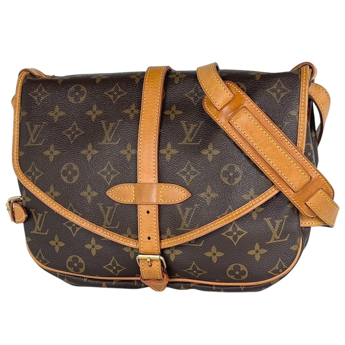 LOUIS VUITTON MULES 30 SHOULDER BAG MONOGRAM BROWN (1 of 8)