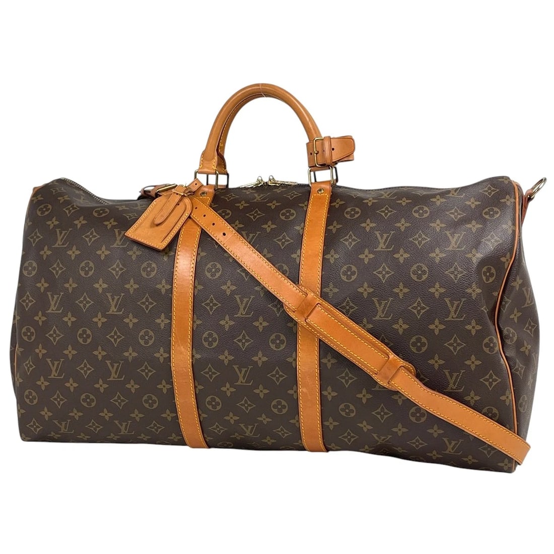 LOUIS VUITTON KEEPALL BANDOULIERE 60 2WAY SHOULDER BAG: Louis Vuitton keepall Bandouliere 60 2WAY Shoulder Bag Brand: Louis Vuitton Type/Style: Hand Bag Material: Monogram Color: Brown Size: Width 60cm(23.6") Height 33cm(13") Depth 25cm(9.8") Accessori