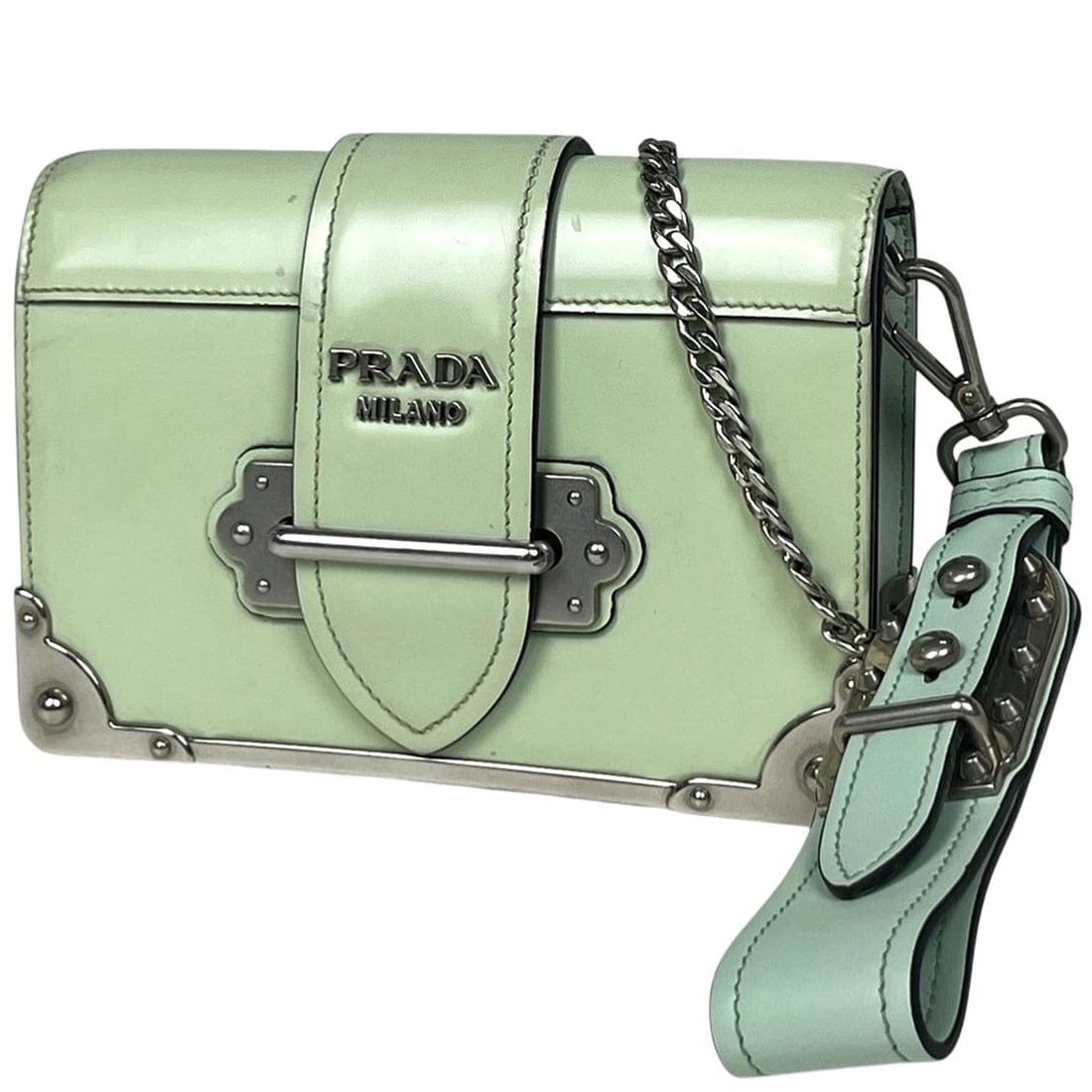 PRADA CAHIER CLUTCH BAG LOGO 2WAY SHOULDER BAG CLUTCH BAG (1 of 8)