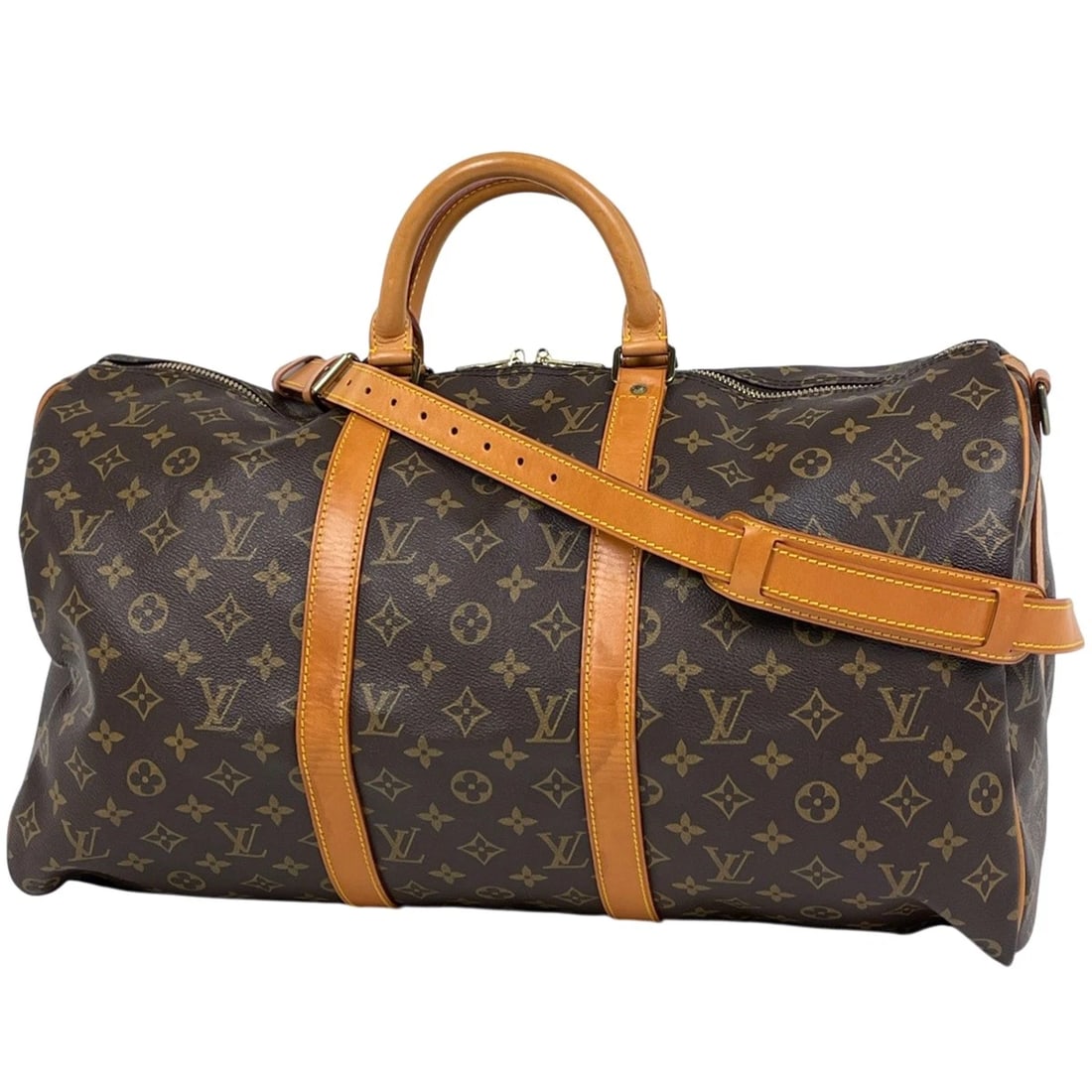 LOUIS VUITTON KEEPALL BANDOULIERE 50 2WAY SHOULDER BAG HAND BAG: Louis Vuitton keepall Bandouliere 50 2WAY Shoulder Bag Hand Bag Brand: Louis Vuitton Type/Style: Hand Bag Material: Monogram Color: Brown Size: Width 50cm(19.7") Height 29cm(11.4") Depth 21.5cm(8.5")