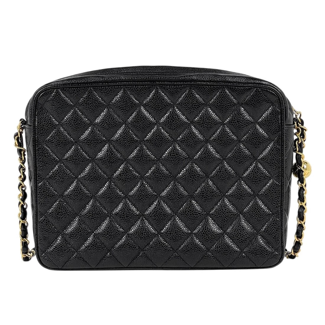 CHANEL (INTERLOCKING) CC LOGO CHAIN SHOULDER BAG - 3