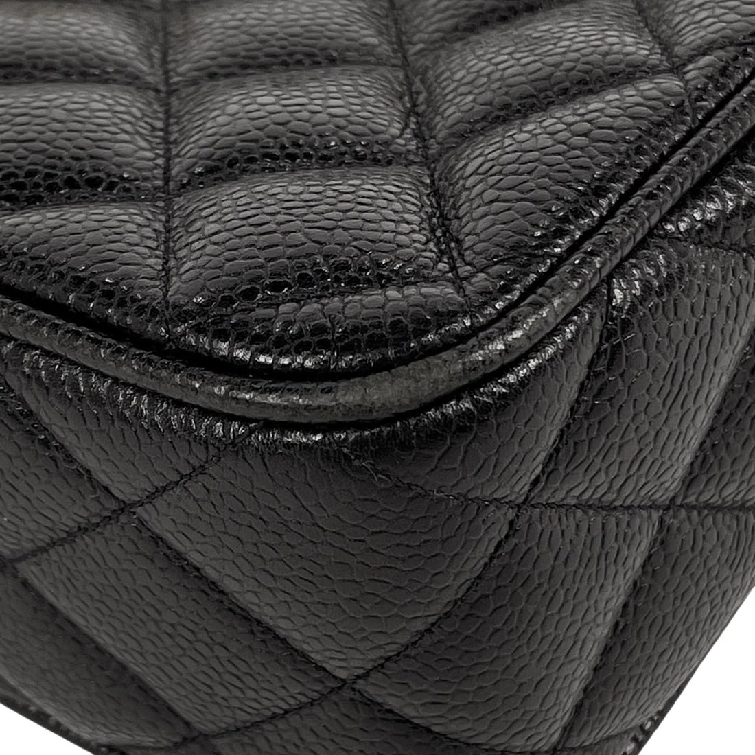 CHANEL (INTERLOCKING) CC LOGO CHAIN SHOULDER BAG - 6