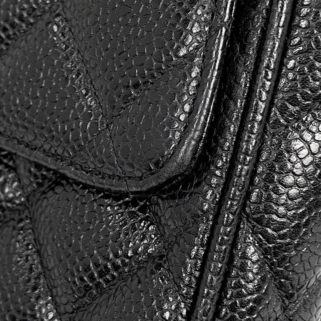 CHANEL (INTERLOCKING) CC LOGO CHAIN SHOULDER BAG - 7