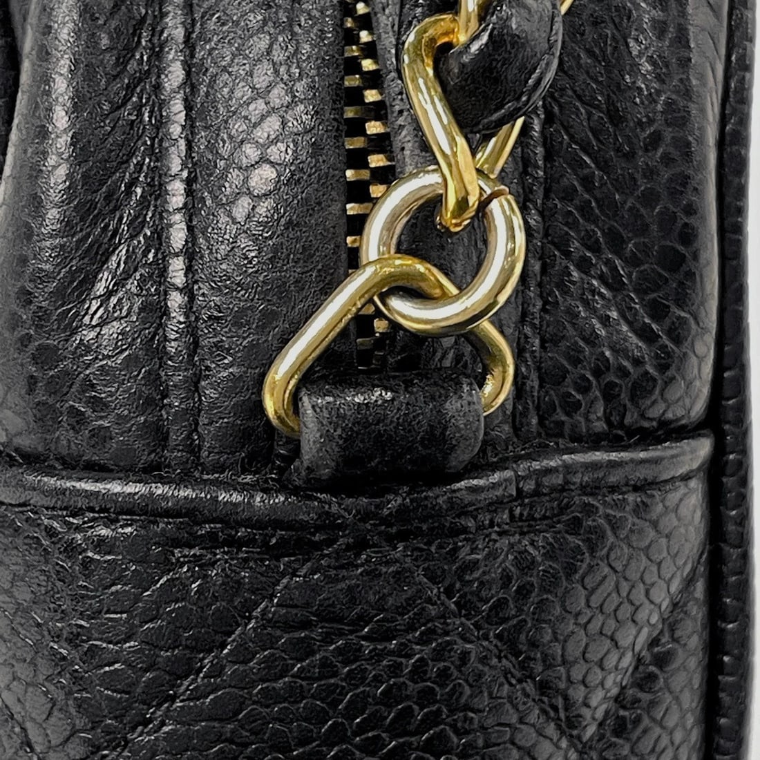 CHANEL (INTERLOCKING) CC LOGO CHAIN SHOULDER BAG - 8