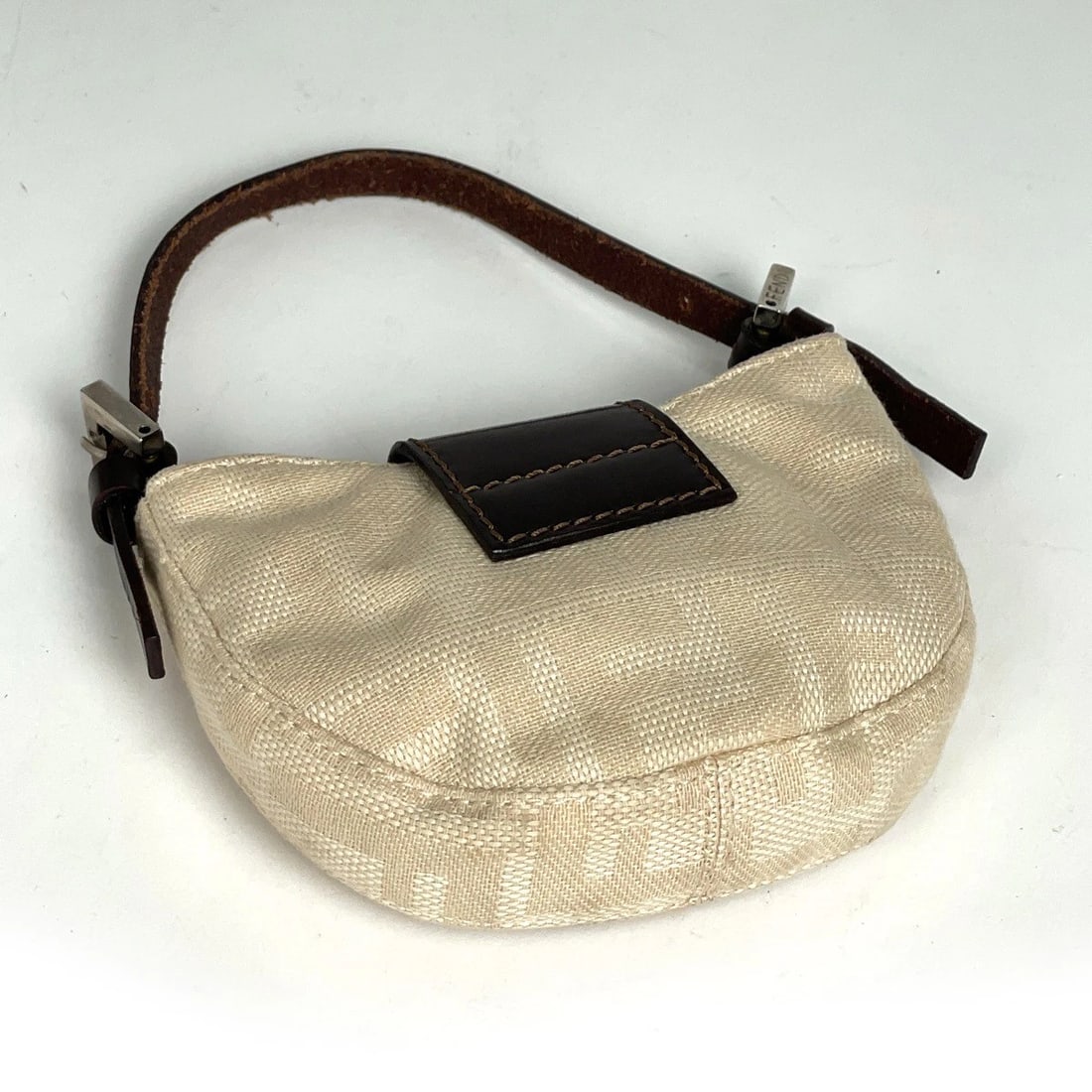 FENDI ZUCCA PATTERN MINI POUCH HAND BAG - 2
