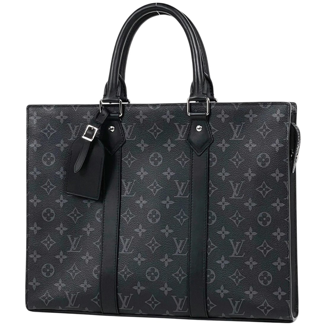 LOUIS VUITTON SAC PLAT HORIZONTAL ZIP BRIEFCASE MONOGRAM ECLIPSE: Louis Vuitton Sac Plat Horizontal Zip Briefcase Monogram Eclipse Brand: Louis Vuitton Type/Style: Briefcase Material: Monogram Eclipse Color: Noir (Black) Size: Width 38.5cm(15.2") Height 30cm(11.8")