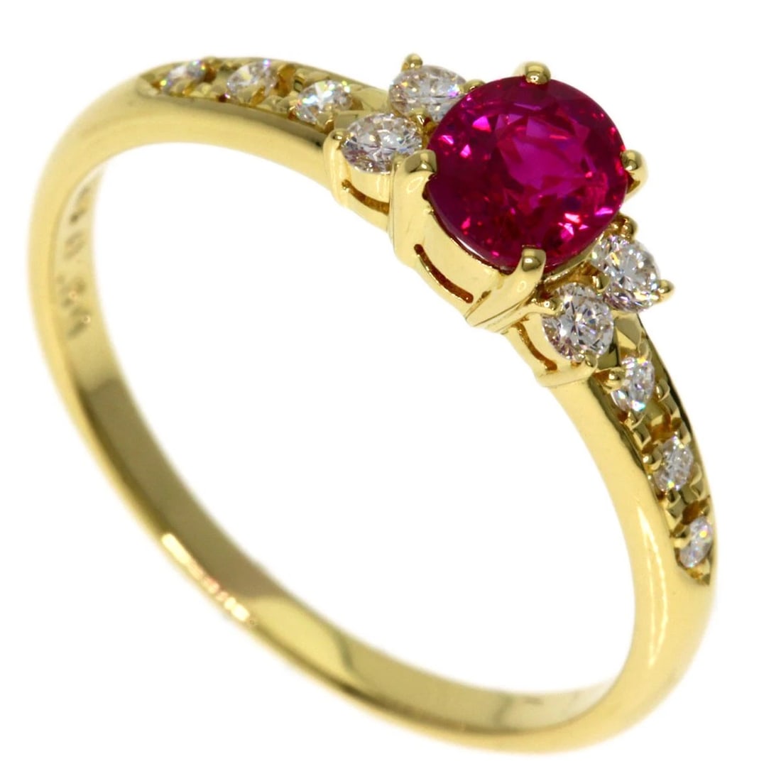 TASAKI RUBY DIAMOND RING K18 YELLOW GOLD: TASAKI Ruby Diamond Ring K18 Yellow Gold Brand: TASAKI Type/Style: Ring Material: K18 Yellow Gold, Color: Gold Size: 6.5 (US) Accessories: None Accessories Notice: When purchasing pre-owned goods,