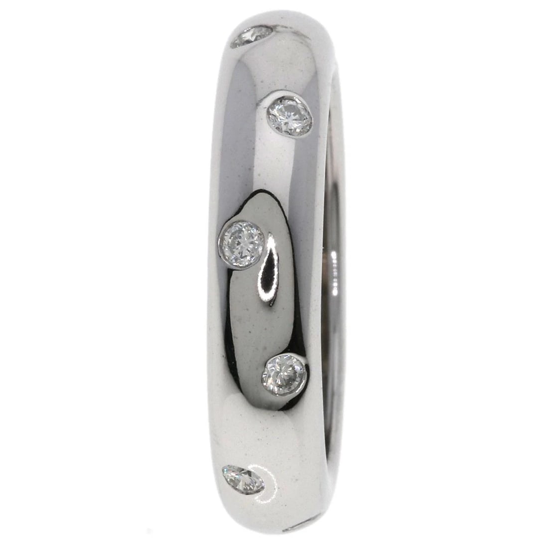 CHAUMET ANNEAU DIAMOND RING K18 WHITE GOLD: Chaumet Anneau Diamond Ring K18 White Gold Brand: Chaumet Type/Style: Ring Material: K18 White Gold, Main Stone/Creation Natural Color: Silver Size: 5.5 (US) Accessories: None Accessories Notice: