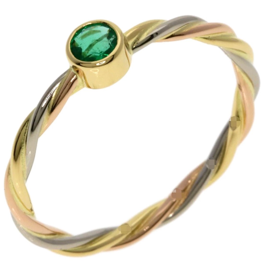 CARTIER TWIST EMERALD RING - 2