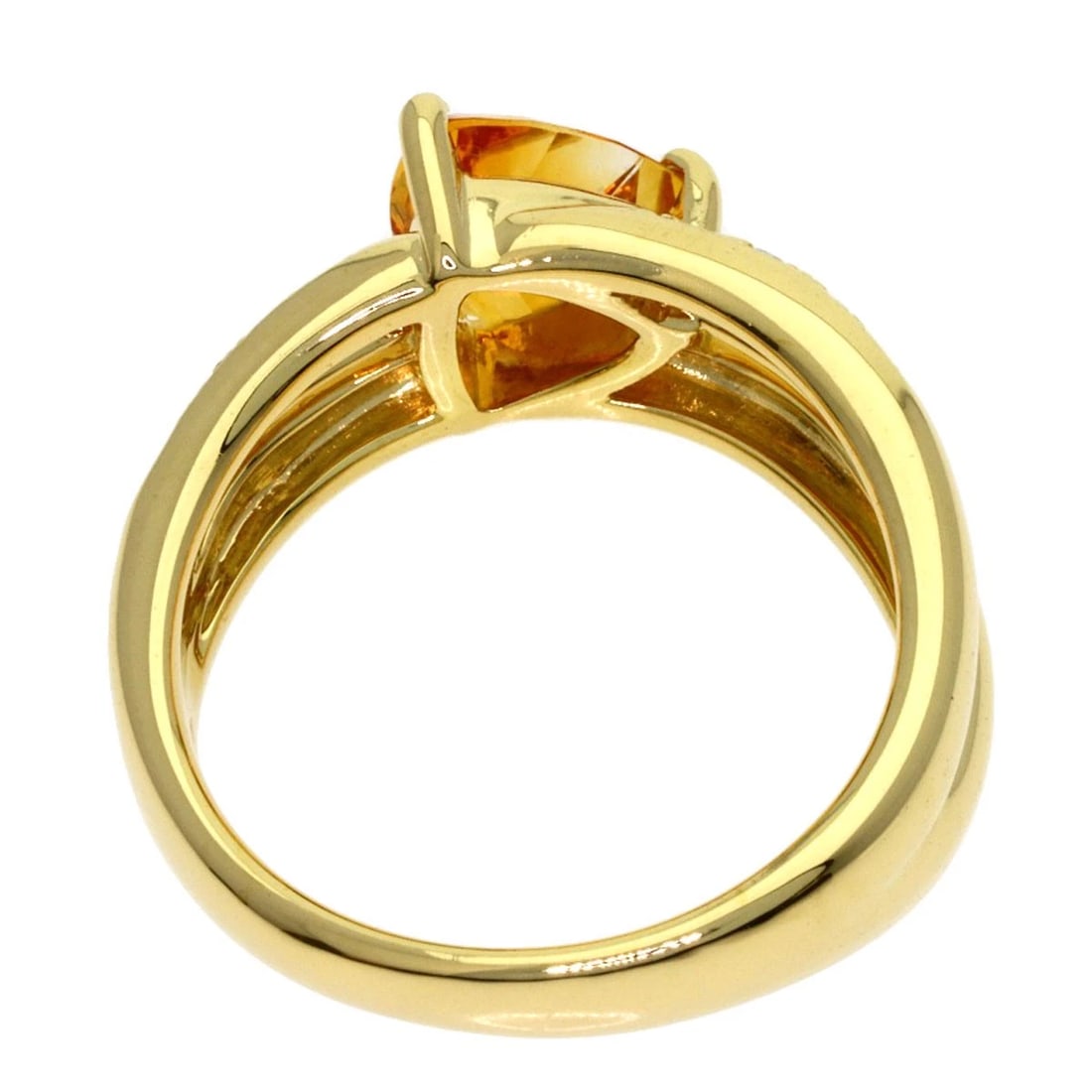 TASAKI COLORED STONE DIAMOND RING - 4